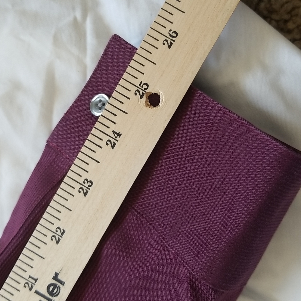 Calvin Klein Dress Shirt 17  34 35 Maroon Color EUC - Picture 10 of 10